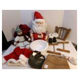 Santa Animated Oh, My Feet-powers on & moves