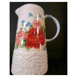 2qt Pioneer Woman Water Pitcher Stoneware