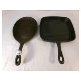 Cast Iron Grill Skillet 8.5"-no brand