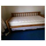Twin Size Trundle Day Bed-rolls out nicely