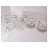 6 Holly Berry Coffee mugs, 4 Irish Coffee mugs