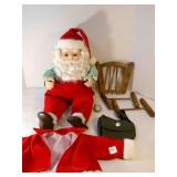 Dozing Santa Snores & Whistles & moves-powers on