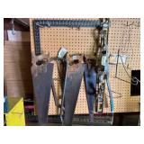 Wood saws, come along, level, square