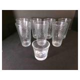 8 nice Heavy Glass Drinking Glasses
