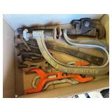 Pipe wrench, monkey grip, taps etc..