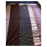 Quilt Hand tied, 77x68" masculine quilt