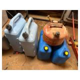 6 Fuel containers- kerosene & gas