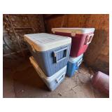 4 Coleman ice chests