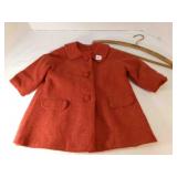 Vintage Wool Child Coat-homemade-vintage Hanger