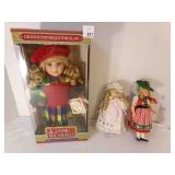 Porcelain Christmas Scottish doll in Box