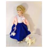 Porcelain Peggy Sue & Poodle Rock & Roll Doll