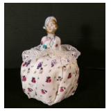 Frozen Charlotte Doll Porcelain Head pin Cushion