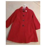 Red Wool Coat by Covington size small 60% wool