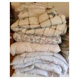 5 Used Comforters Twin or Full Size