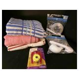 Tub Spout Shower Sprayers, toilet float, towels