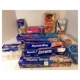 Foil, Zip lock bags, Freezer paper