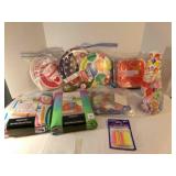 Party Paper plates, napkins, Table cloths