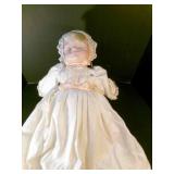 Porcelain Baby Doll about 24" face & hands