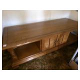 Early American Wood Coffee Table 58"x22"x16" tall