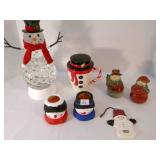 Snowmen!!! Lights up , Candles, S/P Shakers