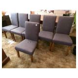 6 Parsons Chairs-for a dining room table-NOTICE