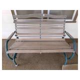 Wood and metal Glider-48" Glides nicely