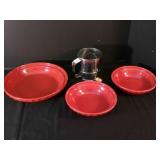 Longaberger Pie Plates-2-6" plates, 1-10" plate