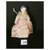 Frozen Charlotte Doll Porcelain Head 5"