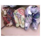 4 Used Floral Comforters Twin or Full Size