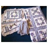 Twin Day Bed cover, 3 Shams, bed skirt