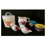 Enamelware Grease Holder, Creamer, Tiny dipping