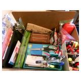 Office Desk supplies-pens, adult coloring book,