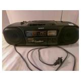 Sony Radio CD Cassette Player Powers on