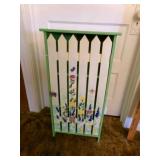 Green Storage Cabinet-wood-lightweight 16x9.5x31"