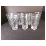 7 nice Heavy Glass Drinking Glasses