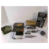 Andis Clippers, Leatherman Tool & whet stone,