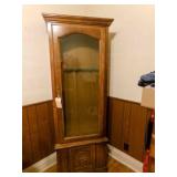 Wood Gun Cabinet Glass in door, 2 locks w/ key