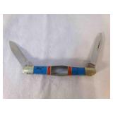 Turquoise & Mother of Pearl Schrade Custom Pocket