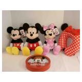 Mickey Mouse Stuffed , Clock, neck Pillow