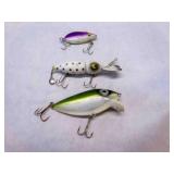 3 fishing Lures, Thin Fin, whiz Bang