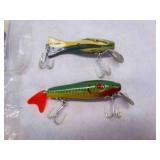 2 new hand made wood Fishing lures glass eyes
