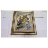 "Early Spring Flowers and Prickly Pear" Original