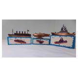 3 Die Cast Metal Pencil Sharpeners Bronze Antique