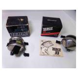 2 Vintage Zebco 33 Spincasts Fishing Reels w/Box