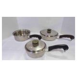 3 Saladmaster Pot Pan & 2 Lids