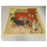 Norman Rockwell Print "The Famous Model T