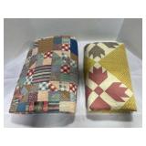 Maple Leaf Block Pattern Quilt 70ï¿½" X 74"