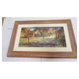 "Backyards In Blum" Original Hans Ressdorf Oil