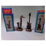 2 Die Cast Metal Pencil Sharpeners Bronze Antique