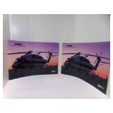 2 SIKORSKY S92 Helicopter Posters 19" X 27"